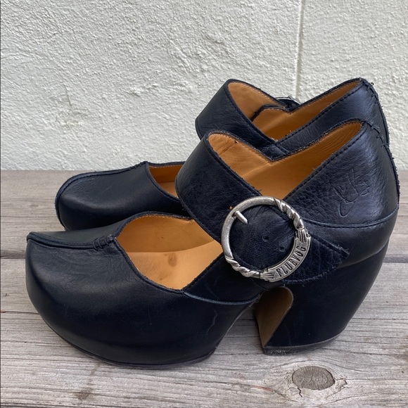 John Fluevog Leader Platform Mary Jane Heels Size 5.5 Black Worn Twice MSRP $499 - Picture 15 of 15